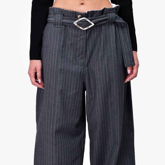 GANNI grey wide leg trousers . New wt/t. Size 38(eu) - Picture 2 of 7